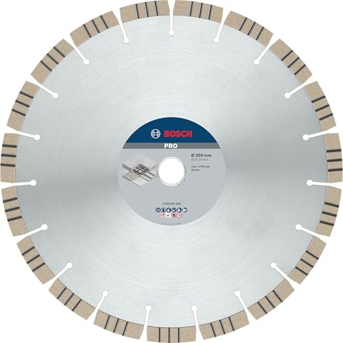 Bosch 1x PRO Concrete Diamond Disc f. Large Grinders 22.23mm | for Concrete, Reinforced concrete, Ø 300 mm, Professional Accessory Large Angle Grinder
