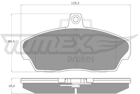 Procodis Frankreich PF1540 Bremsbelagsatz, Scheibenbremse