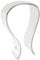 Fisual Acrylic Universal Headphone Stand Headset Rest (Clear)