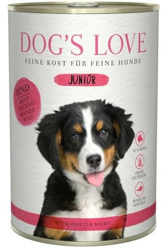 Dog´s Love, JUNIOR, RIND mit Karotte & Salbei 400 g