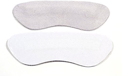 Rema Fersenhalter Antislip aus weichem Velourleder (2 Paar, Hellgrau)