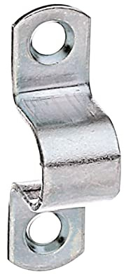 Alberts 842727 Schlaufe | mit versenkten Schraublöchern | galvanisch verzinkt, dickschichtpassiviert | 9 x 12 mm | 50er Set