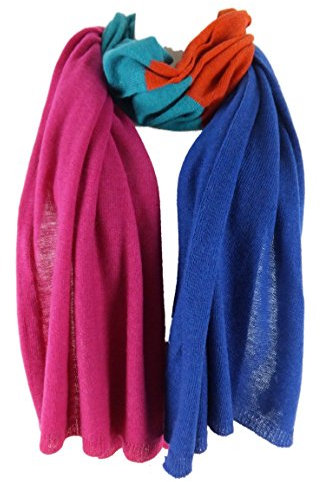 CODELLO SCHAL - 200 x 120 cm - multicolor - blau pink orange türkis
