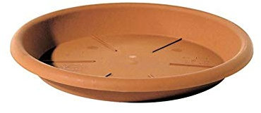 Telcom ISCI 24 T Eolo - Sottovaso in plastica, Diametro: 24 cm, Colore: Terracotta