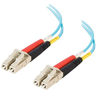 C2G 1m LC-LC 10Gb 50/125 OM3 Cable de Fibra óptica de PVC dúplex multimodo (LSZH) - Aqua