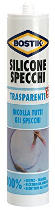 BOSTIK - Silicone neutro specchi trasparente, D0358,ml 300