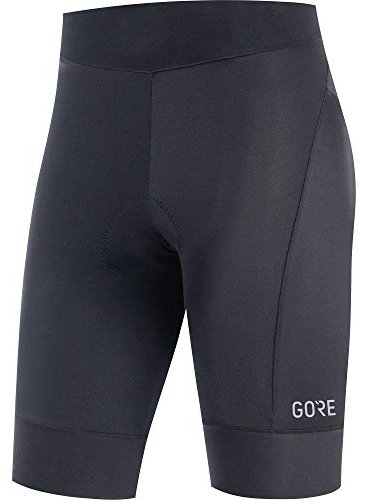 GORE WEAR C3 Kurze Damen Fahrradhose mit Sitzpolster, schwarz (black), XXS/34