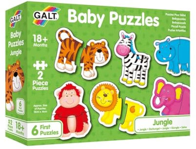 Galt Toys, Baby Puzzles - Jungle, Jigsaw Puzzles for Kids, Ages 18 Months Plus