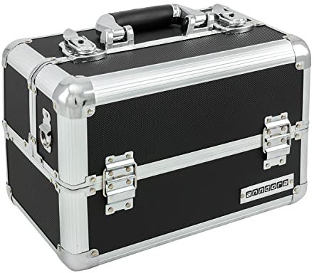 anndora Beautycase Multikoffer Visagistenkoffer Aluminium 20 Liter schwarz