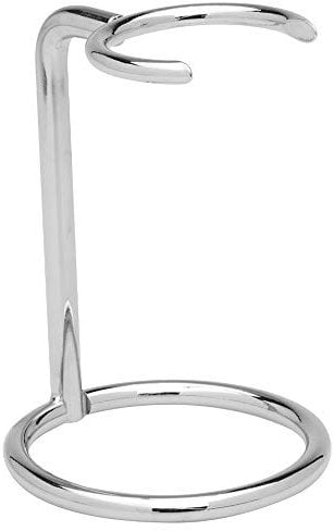 Becker Manicure Shaving Shop Rasierpinselhalter Halterung silberfarben, rund, groß 1 Stk.