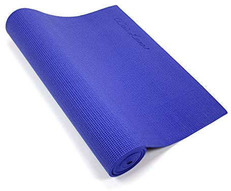 Wai Lana Yoga- und Pilatesmatte, extra dick, rutschfest, latexfrei, leicht, optimaler Komfort, Farbe: Midnight