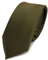 TigerTie Herren Krawatte 6 cm schmale Satin Tie in oliv grün dunkelgrün einfarbig uni Business, festliche Veranstaltungen und Freizeit