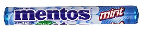 mentos® Bonbon, mint, Displaykarton, 40 x 14 Stück (1.520 g), Sie erhalten 1 Karton á 40