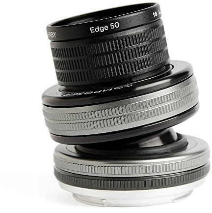 Lensbaby Composer Pro II 50 mm Edge 50 Objektiv für Canon EF Objektivbajonett schwarz