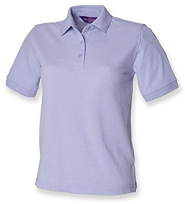 Henbury Ladies Pique Polo Shirt : Color - Lavender : Size - 12