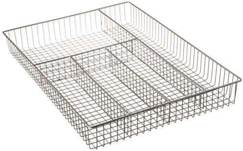 spectrum 53177 Rejilla Bandeja Organizador Cubiertos, Grande, níquel Satinado