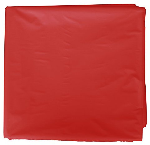 Fixo Kids - Pack de 25 Bolsas Plastico Disfraz, 65 x 90cm, Color Rojo, Crear Disfraces Carnaval y Otras Fiestas, Reciclable 100%, Agujero de Seguridad Antiahogo, Customizables