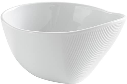 KAHLA 026912A90002C O - The better place Schale oval 0,50 l weiß ovale Suppenschüssel, hochwertige Schüssel aus Porzellan, Schüssel mit Relief, Salatschüssel, große Schüssel, Fine Dining Geschirr