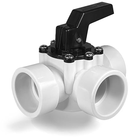 Swimming Pool & Spa 3 Way/Port 1.5 Inch Diverter Valve - Like Jandy 4715