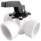fibropool Schwimmbad Umstellventil, 3 Wege, 3,8 cm