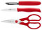 ZWILLING set 2 coltelli e forbice TWIN Grip rosso (38157-001-0)