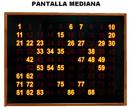 Pantalla Mediana Bingo ELECTRÓNICO
