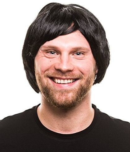 Parrucca uomo capelli corti Uomo Ragazzi Nero Capelli Corti