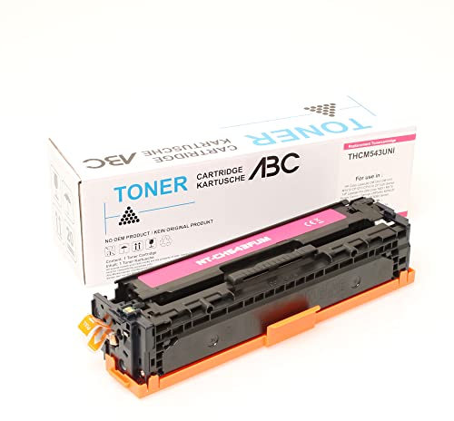 ABC Kompatibler Toner Magenta für HP Color Laserjet CM1312 CM1512 CM1512W CP1210 CP1213 CP1214 CP1214N CP1215 CP1216 CP1217 CP1510 CP1513N CP1514N CP1515N CP1516N CP1517N CP1519N 125A 128A