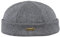 Sterkowski Docker Mütze | Wolle Beanie Kappe für Herren und Frauen | Docker Cap Leon der Profi Beanie Herren Fahrrad Mütze Kapitänsmütze Herren Wintermütze Herren Outdoor Hut 57 cm Grau