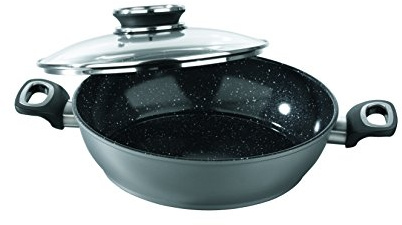 TV Unser Original 08835 Bratoni Aroma-Servierpfanne mit Glasdeckel, 28 cm