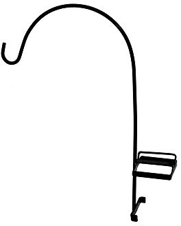 Swan Neck Fence Post Bracket – Simply slips over the top of any 10cm x 10cm post, designed to fit over most standard concrete fence posts – Swan neck curved hanging basket bracket