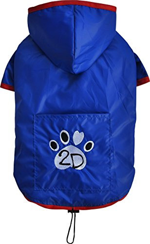 Doggy Dolly DR053 Hunderegenshirt, Größe: XL, 2 beinig blau