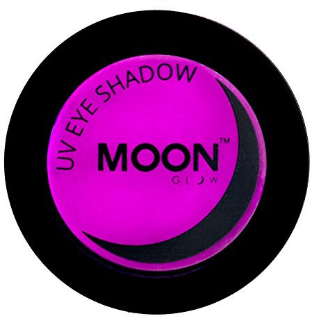 Moon Glow Ombretto Neon UV: si illumina brillantemente sotto l'illuminazione UV, Viola intenso, 3.5g (confezione da 1)