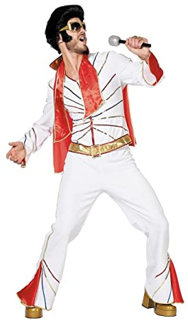 Wilbers Federbein Herren EU 52/UK und US 42 Elvis Kostüm