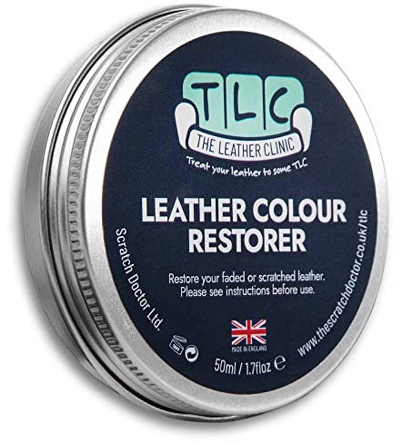 The Leather Clinic Faded et porté en Cuir canapé Dye Restaurateur de Couleur Sac de réparation Baume 50 ML
