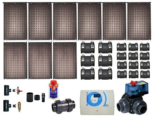 Pool Schwimmbad OKU KOMPLETTSET für 56 m² Wasserfläche Poolheizung incl. Regelung, 3 Wege Ventil, Filter usw.