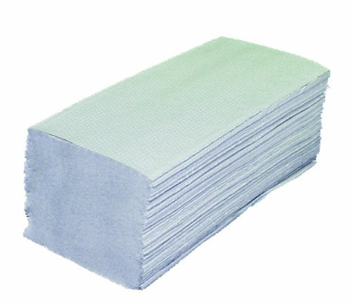 Essuie mains 2 plis recyclage pliable de 1 (= 160 Feuilles) de papier essuie-mains double-épaisseur en papier Serviettes 25 x 23 cm