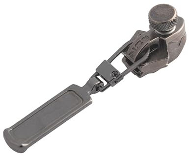 FixnZip Ersatz-Reißverschluss zum Nähen, mittlere Größe, in Schwarz, Nickel