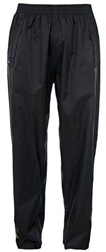 Trespass Qikpac Pant, Black, S, Kompakt Zusammenrollbare Wasserdichte Regenhose mit 3 Taschenöffnungen für Damen und Herren / Unisex, Small, Schwarz