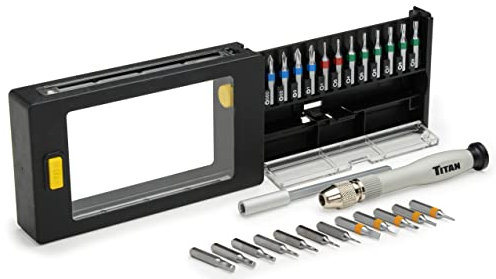 Titan 16028 Präzisions-Bit- und Schraubendreher-Set, 26-teilig