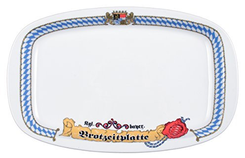 Seltmann Weiden 001.325522 1/2 Dick Bayern - Platte/Servierplatte/Servierteller - oval - 33 cm - Porzellan