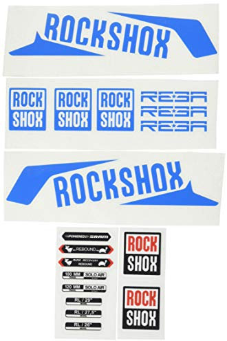 IDIQIB Ecoshirt Fork Stickers Fork Rockshox Reba 2016 Am33 Stickers Aufkleber Decals Adesivi Bike BTT MTB Cycle, Blue 26 and 27.5