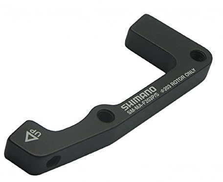 Shimano Ismmaf203psa Bremshalterungen & Adapter, schwarz, 203 mm
