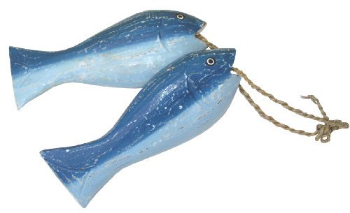 Cohasset Gifts Stranddekor, Holz, ca. 15,2 cm, Hellblau