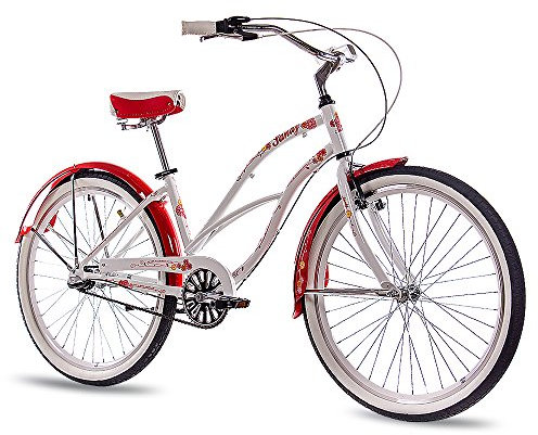 Chrisson Sandy Beachcruiser 26 Zoll Damen Herren 155 - 170 cm Beach Cruiser Fahrrad 3 Gang Nabenschaltung Strandfahrrad