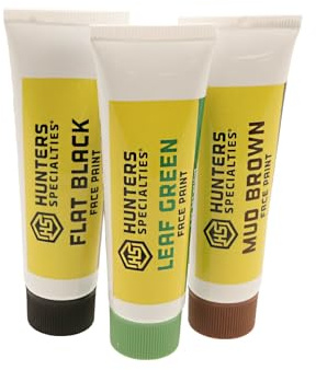 Hunters Specialties Long-Lasting Easy-to-Use Concealment Camo Creme Tube Makeup for Hunting - Woodland Camo Kit