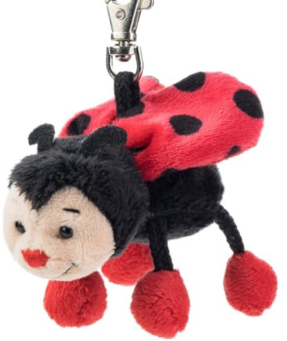 Schaffer Knuddel mich! 3161 Plüsch-Schlüsselanhänger Marienkäfer Bolle, 10 cm