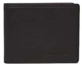 Lancaster | Soft Vintage Homme - Porte-Cartes Cuir de Vachette Pleine Fleur Noir