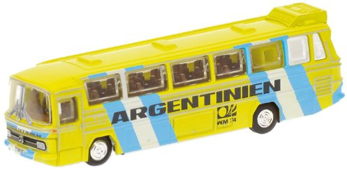 MINICHAMPS 169035185 - Mercedes-Benz O302 (LHD) - Fussball-Weltmeisterschaft, Mannschaftsbus Argentinien, Maßstab: 1:160