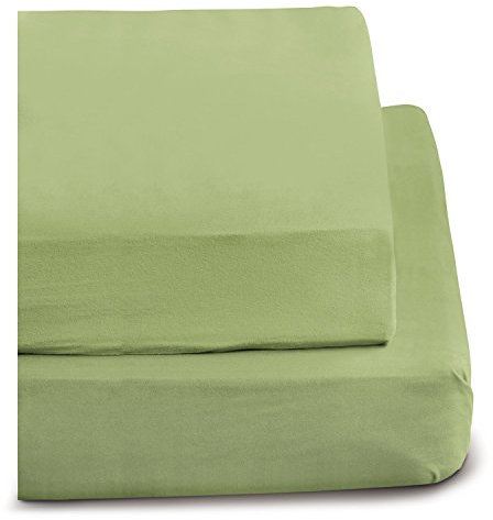 Irisette 0006_34_148247 Merkur, Biber-Spannbetttuch, 100 x 200 cm, lind